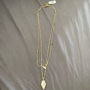 Kendra Scott framed tessa multi strand necklace